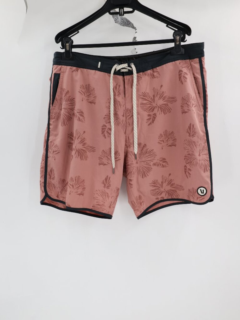 Vuori Cruise Board Shorts Mens 36 7" Swimming Floral Drawstring Pockets Stretch